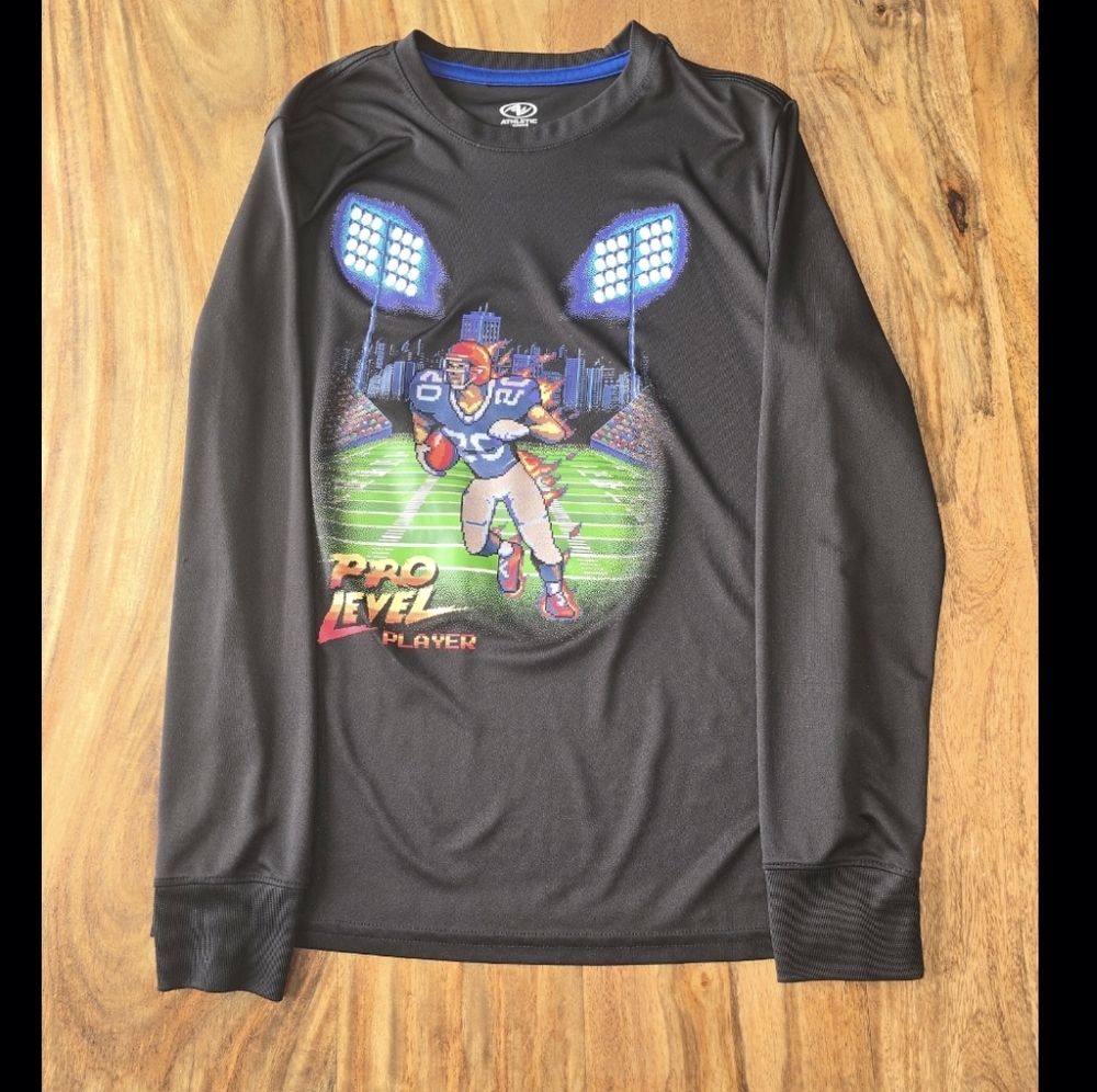 Boy's Athletic Works Pro Level Player Football Long Sleeve Shirt Size: Large